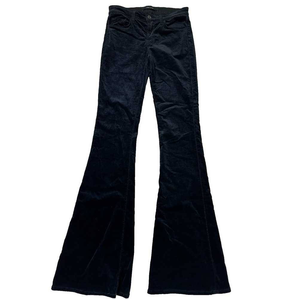 J. Brand Flares Velvet Martini Low Rise Indie Sleaze Y2K Festival Goth Rock 25